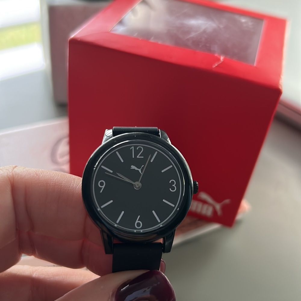 PUMA Black Silicone Watch